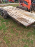 15 FT FLATBED TRAILER - NO TITLE