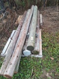 ASSORTED SIZE PHONE POLES - 6 PIECES