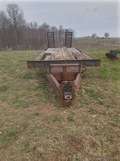 HUDSON DUAL AXLE FLATDECK TRAILER - W/ TITLE (10 TON TRAILER)