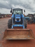 2016 NEW HOLLAND T4.105 4X4 TRACTOR W/ BUDDY SEAT & 665TL FRONT END LOADER