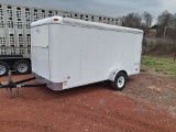 2007 PACE AMERICAN 6X12 ENCLOSED TRAILER - BRAND NEW TIRES - NO TITLE