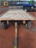 4 WHEEL WAGON WITH WOOD BED