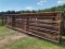 9 CORRAL PANELS/ 1 PANEL WITH GATE 24 FT LONG