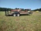 18 FT DUAL AXLE FLAT DECK TRAILER WITH SPARE TIRE