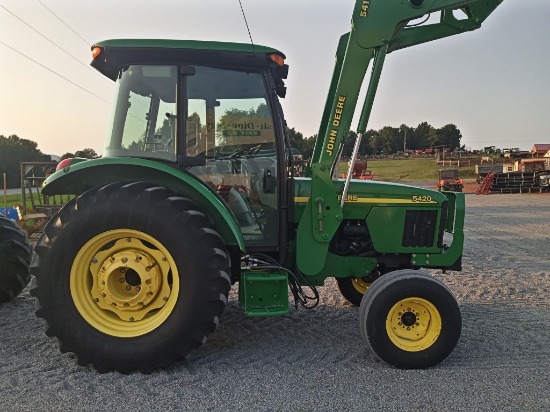 "JOHN DEERE 5420 2WD CAB TRACTOR -LOW HOURS!!!- AMAZING CONDITION!