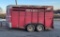 14FT OPEN STOCK TAG ALONG TRAILER - 7FT WIDE - MATS IN BACK - NEW TIRES - NEW LED LIGHTS - ESCAPE DO