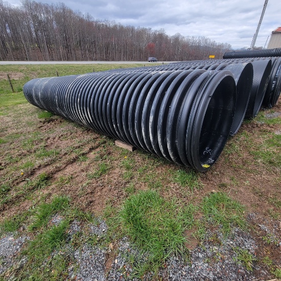 36" OUTSIDE DIAMETER DOUBLE WALL PLASTIC CULVERT 20FT LONG