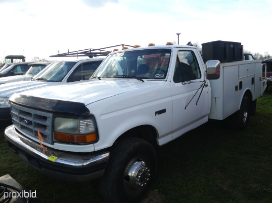 95 F350 SERVICE TRUCK W/ TOOLS - WELDER & EVERYTHING ON IT! 206K MILES - W/ TITLE