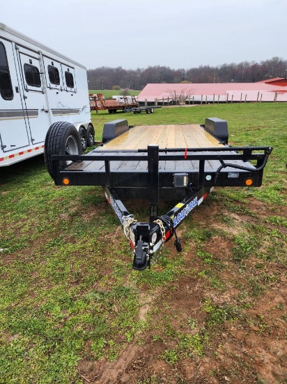2018 LOAD TRAIL TH14 22FT OVERALL - 16FT TILT DECK AND 4FT STATIONARY - GRAVITY TILT WITH HYDRAULIC