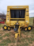VERMEER 605 SERIES K ROUND BALER W/ WINDROW GUIDES