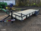 HURST 7X20 TRAILER W/ RAMPS HEAVY AXLES