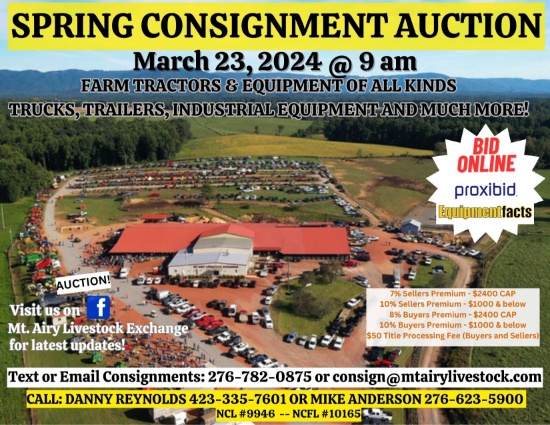 Spring Consignment Equipment Auction - RING ONE