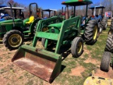 JD 830 w rops canopy & loader