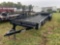 2019 24' Black Flat Bed Trailer (with title)