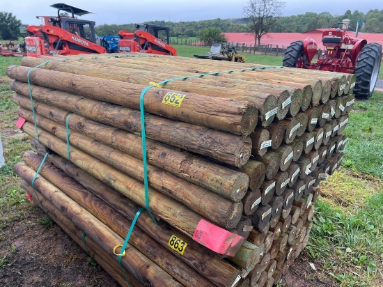 Bundle of Wooden Posts