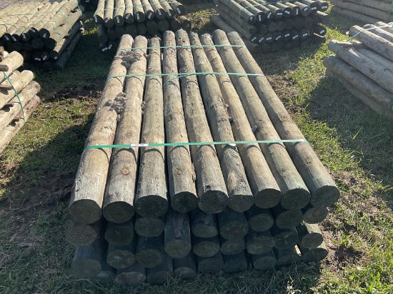 7 ft by 4 in Treated Fence Post Bundle, 36 per bundle