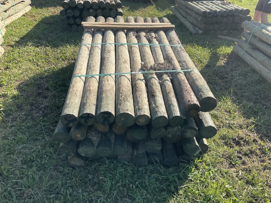 7 ft by 4 in Treated Fence Post Bundle, 36 per bundle