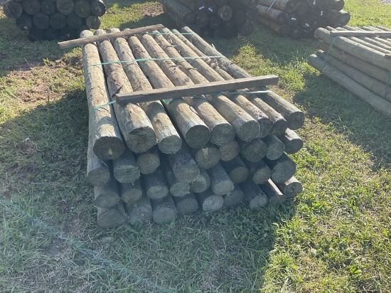 7 ft by 4 in Treated Fence Post Bundle, 36 per bundle