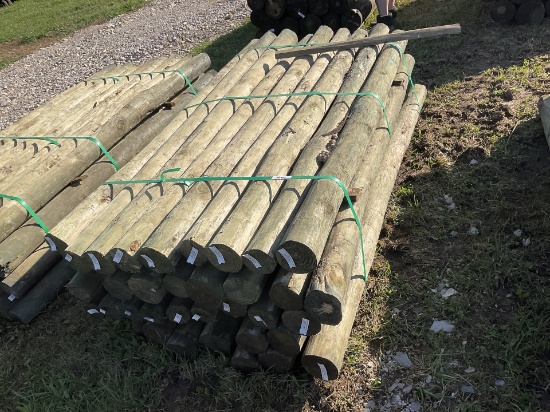 7 ft by 4 in Treated Fence Post Bundle, 36 per bundle
