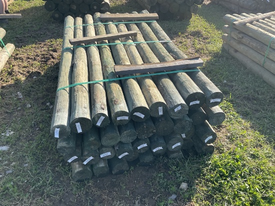 7 ft by 4 in Treated Fence Post Bundle, 36 per bundle