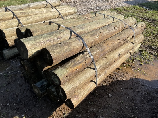 7 ft by 8 in Treated Fence Post Bundle, 25 per bundle