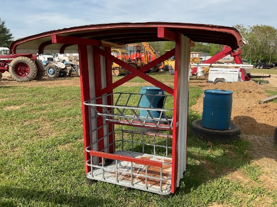 Covered Hay Feeder