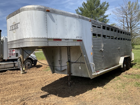 2001 Exiss Aluminum Stock Trailer 20 ft x 7 ft x 7 ft