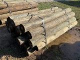 7 ft by 8 in Treated Fence Post Bundle, 25 per bundle