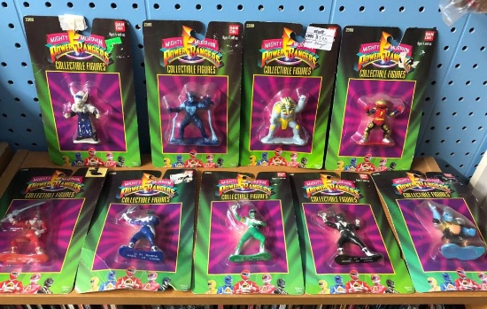 9 Mighty Morphin Power Rangers NIB