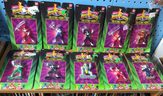 10 Vintage Power Rangers in Package