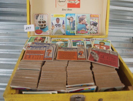 CASE OF OLD FOOTBALL CARDS