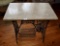 ANTIQUE SEWING MACHINE MARBLE TABLE