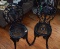 ANTIQUE ROD IRON CHAIRS