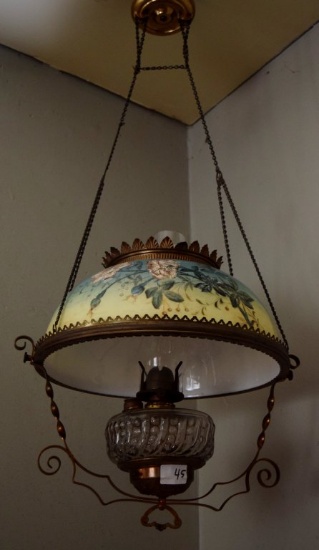 HANGING PAINTED LAMP