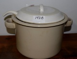 POTTERY SOUP TUREEN w/ LADDLE