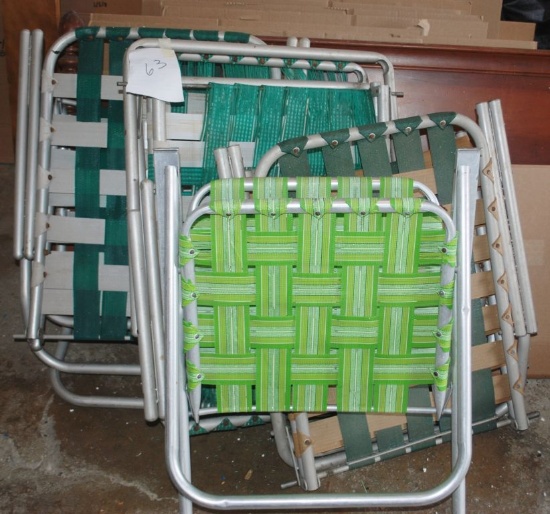 VINTAGE ALUMIMUM LAWN CHAIRS