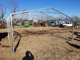 18X18 METAL BUILDING FRAME, 7' SIDES, 8' CENTER