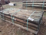 NEW TREATED 5X8 WOOD POSTS (32)