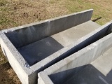10' CONCRETE FEED TROUGH ONE OPEN END