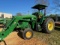 JOHN DEERE 6115 D TRACTOR, WITH 540M FRONT END LOADER, POWER REVERSER, HOUR