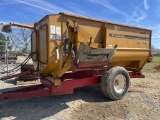 KNIGHT REEL AUGGIE 3030 FEED WAGON WITH SCALES, S: 0839, WORKS