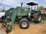 DUETZ D1017S TRACTOR WITH WOODS DUAL FRONT END LOADER