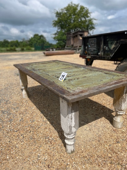 Antique patio table