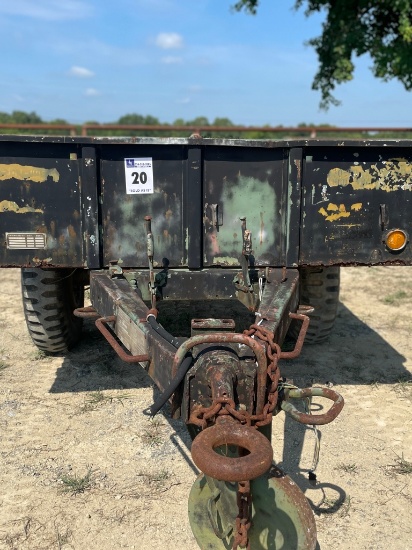 1982 Goliath utility dump trailer with pintle hitch model: M105A2 s/n: 3643