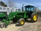 JOHN DEERE 4240 CAB TRACTOR WITH FARMHAND F258 FRONT END LOADER