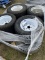 PALLET OF LAWN MOWER TIRES AND RIMS
