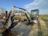 2002 BOBCAT 331 CAB MINI EX WITH THUMB AND BUCKET AND REAR PUSH BLADE, S: 232513224,
