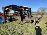8'X25' CIRCLE W FLATBED GOOSENECK TRAILER , WITH RAMPS, VIN: 1C9TB225861140, BILL OF SALE ONLY