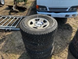 P255/70R16 TIRES AND RIMS (4)