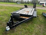 14' X 7' BUMPER PULL TANDEM AXLE TRAILER W/ RAMPS, BILL OF SALE ONLY